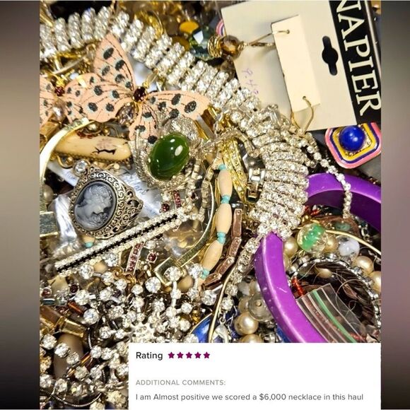 3 LBs vintage Costume gold silver Jewelry Lot~ Signed & Unsigned Mostly Wearable - Picture 2 of 7